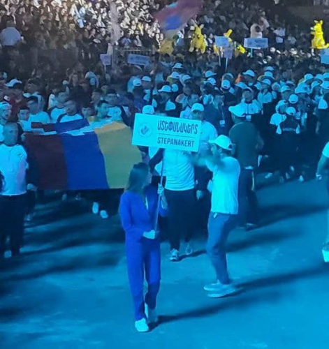 Մենք միշտ ձեր կողքին ենք, սիրելի արցախցիներ․ Մանե Թանդիլյանը մասնակցել է Համահայկական խաղերի բացմանը
